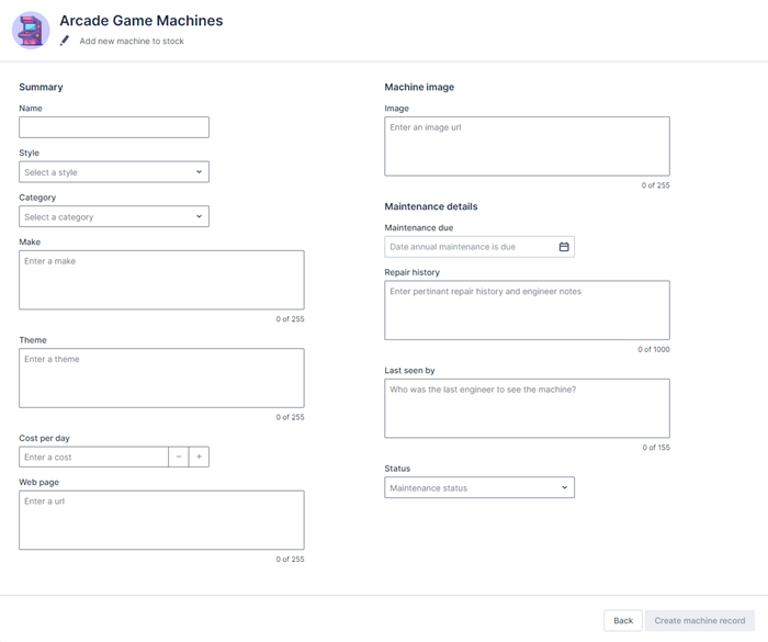 Create Record page after customization